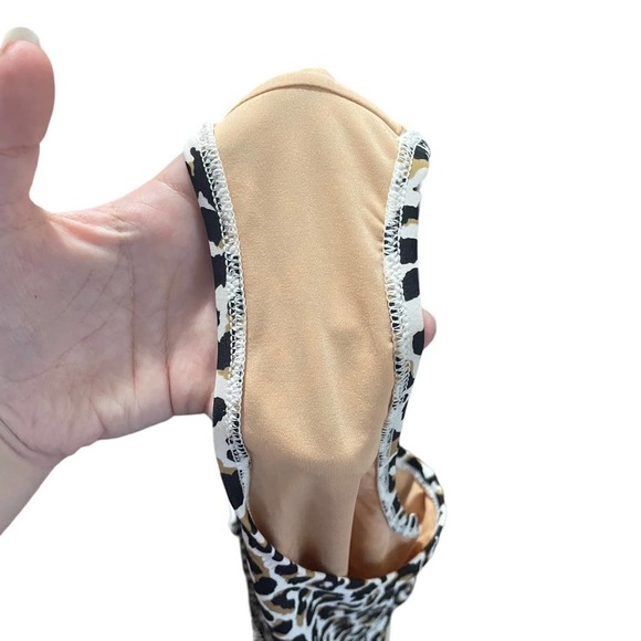 J Crew Animal Print Leopard Swimsuit w/Deep V - Picture 8 of 11